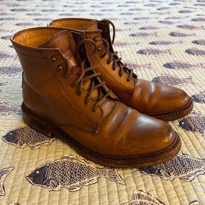 Frye lace up boots